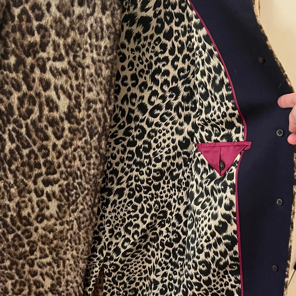 J. Crew Topcoat 00 Snow Leopard - Picture 3 of 5